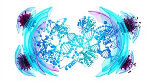 현대적인 암 검진 및 예방 컨셉의 3D 일러스트