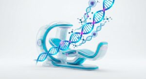 현대적인 의료 검진 컨셉의 3D 일러스트레이션