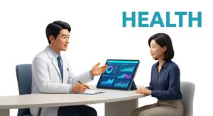 전문의와 환자의 건강 상담 장면